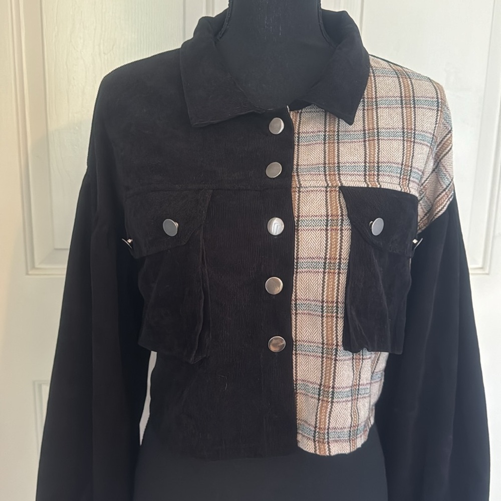 Cropped top fall jacket - Picture 2 of 7